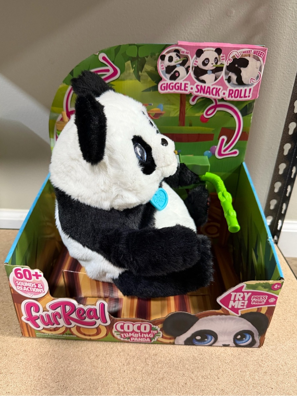 Fur Real Tumbling Panda Coco 10.5 Inches - Picture 2 of 4